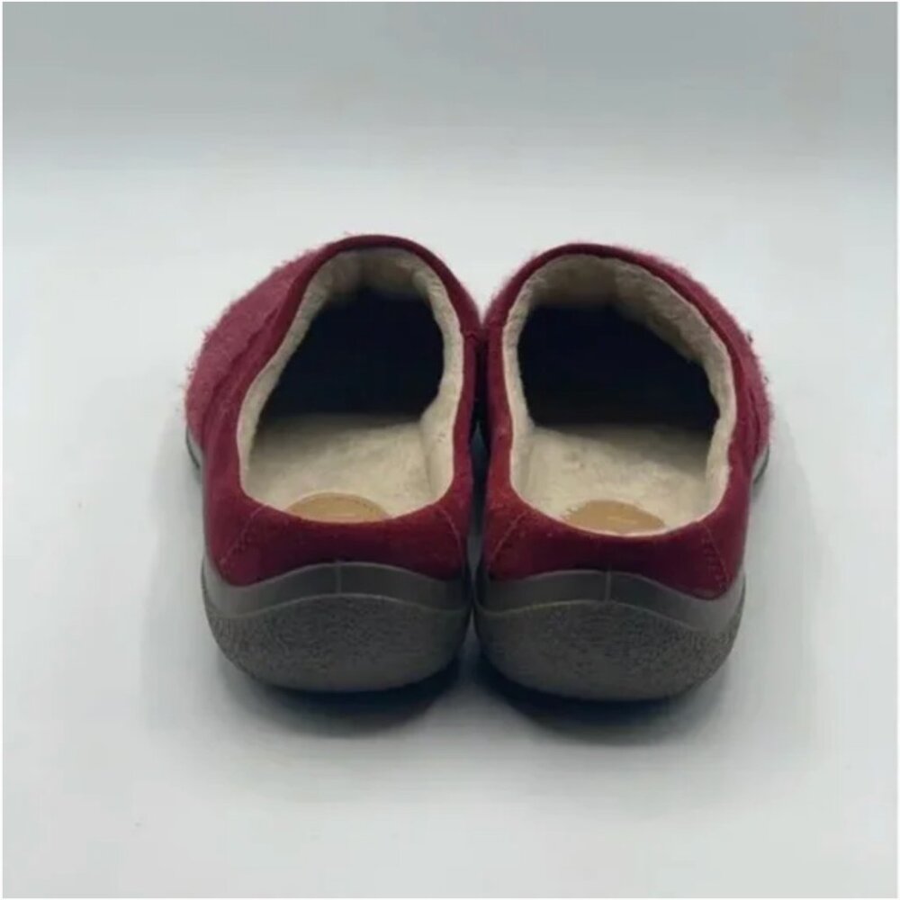 Hotter Devotion Textured Slippers In Ruby Size 5 - image 5
